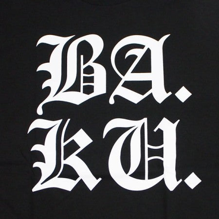 BARRIER KULT　"BA.KU. STACKED ENGLISH LOGO TEE"　(Black)