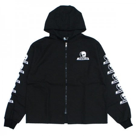 SKULL SKATES　ジャケット　"CANVAS HOODED ZIP JACKET"　(Black)