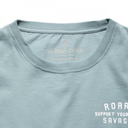 ROARK REVIVAL　Tシャツ　""LOCAL SAVAGES" POCKET TEE"　(Slate Blue)