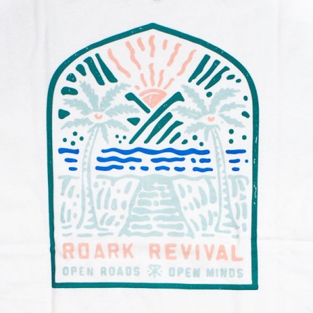 ROARK REVIVAL　Tシャツ　"PALM EYES TEE"　(White)