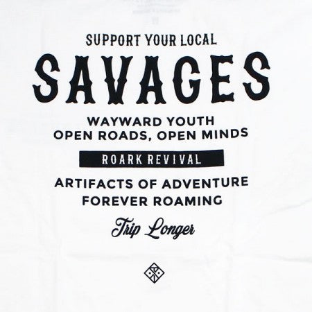 ROARK REVIVAL　Tシャツ　"SAVAGES TEE"　(White)