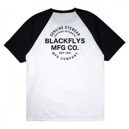 BLACK FLYS　Tシャツ　"AUTHENTICA S/S TEE"　(White / Black)