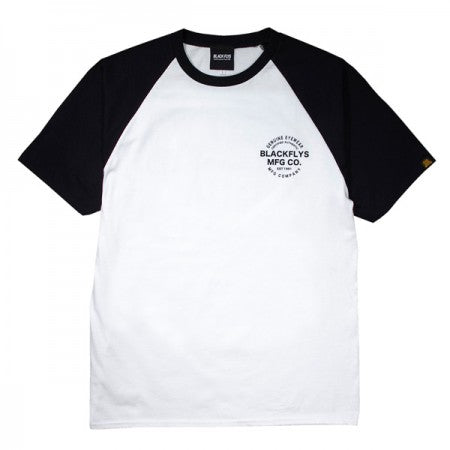 BLACK FLYS　Tシャツ　"AUTHENTICA S/S TEE"　(White / Black)