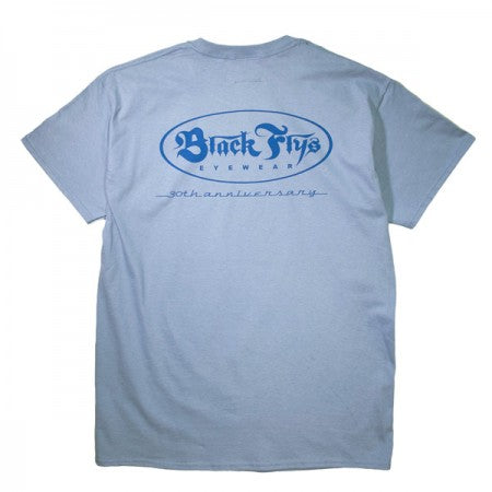 BLACK FLYS　Tシャツ　"OVAL OG S/S TEE"　(Stone Blue)