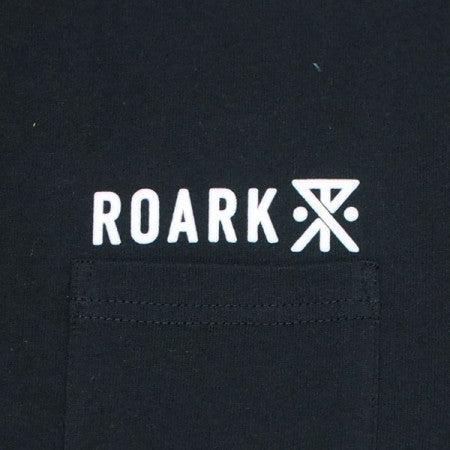ROARK REVIVAL　Tシャツ　"LOGO 9.3oz H/W POCKET TEE"　(Black)