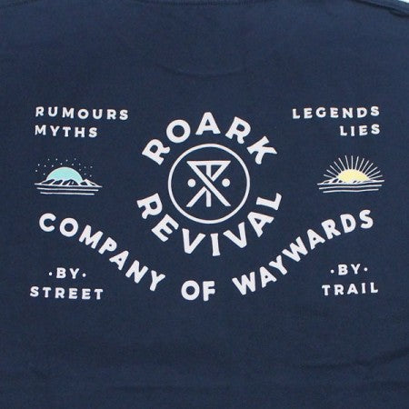 ROARK REVIVAL　Tシャツ　"JAVA WAYWARDS TEE"　(Navy)