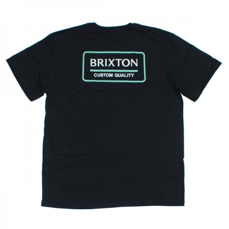 BRIXTON　Tシャツ　"PALMER PROPER S/S STANDARD TEE"　(Black / Jade / Off White)