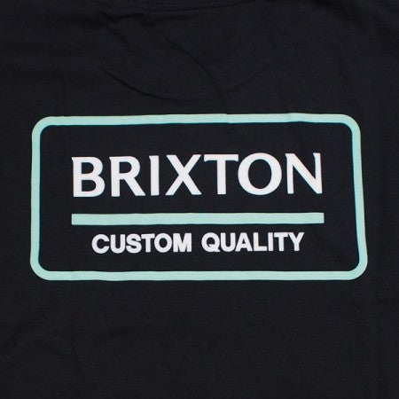 ★30%OFF★ BRIXTON　Tシャツ　"PALMER PROPER S/S STANDARD TEE"　(Black / Jade / Off White)