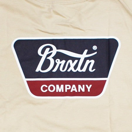 BRIXTON　Tシャツ　"LINWOOD S/S STANDARD TEE"　(Cream)