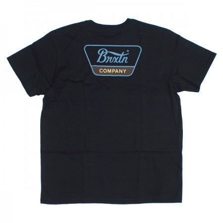 BRIXTON　Tシャツ　"LINWOOD S/S STANDARD TEE"　(Black / Dusty Blue / Dark Earth)