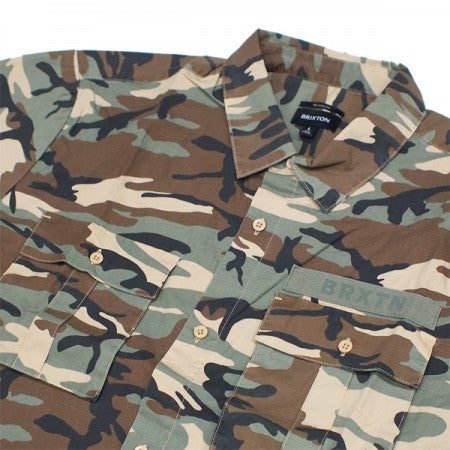 BRIXTON　S/Sシャツ　"SURPLUS S/S WOVEN"　(Camo Surplus)