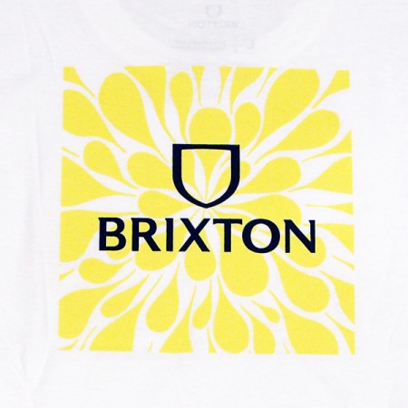 ★30%OFF★ BRIXTON　Tシャツ　"ALPHA SQUARE S/S STANDARD TEE"　(White / Psyc)