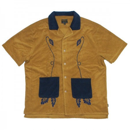 BRIXTON　S/Sシャツ　"BUNKER RESERVE S/S TERRY CLOTH"　(Medal Bronze)