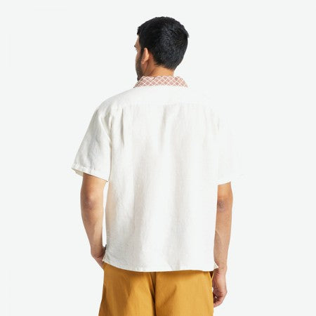 ★30%OFF★ BRIXTON　S/Sシャツ　"BUNKER S/S WOVEN"　(Off White)