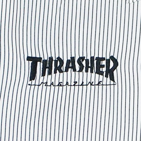 THRASHER　S/Sシャツ　"MAG S/S WORK SHIRT"　(Black Stripe)