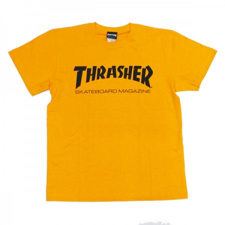 THRASHER　Tシャツ　"MAG LOGO TEE"　(Gold/Black)