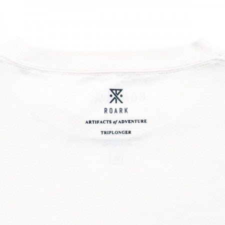 ROARK REVIVAL　Tシャツ　"LOGO FINE TECH DRY TEE"　(White)