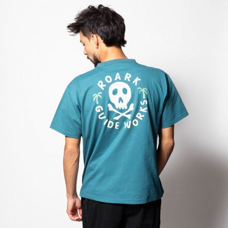 ROARK REVIVAL　Tシャツ　"GUIDEWORKS SKULL FINE TECH DRY TEE"　(Dark Teal)