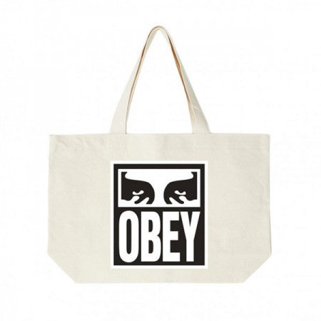 OBEY　トートバッグ　"OBEY EYES ICON 2 TOTE BAG"　(Natural)