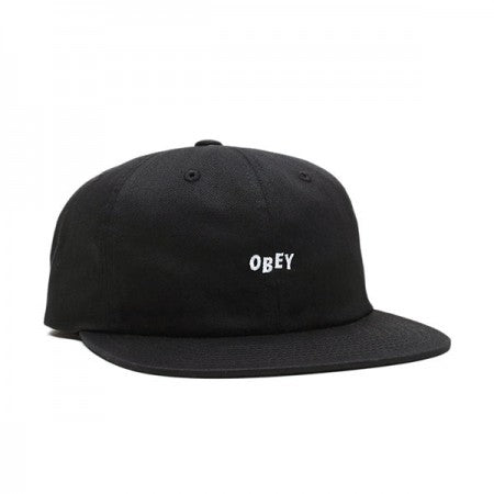 OBEY　キャップ　"JUMBLED 6 PANEL STRAPBACK CAP"　(Black)
