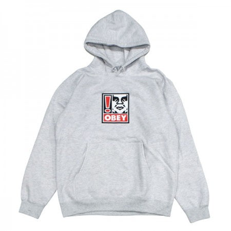 OBEY　パーカ　"OBEY EXCLAMATION POINT PULLOVER HOOD"　(Heather Ash)