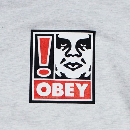 OBEY　パーカ　"OBEY EXCLAMATION POINT PULLOVER HOOD"　(Heather Ash)