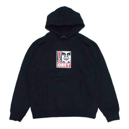 OBEY　パーカ　"OBEY EXCLAMATION POINT PULLOVER HOOD"　(Black)