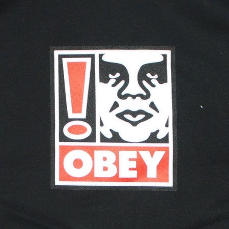 OBEY　パーカ　"OBEY EXCLAMATION POINT PULLOVER HOOD"　(Black)
