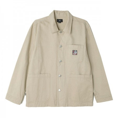 OBEY　ジャケット　"PEBBLE CHORE JACKET"　(Natural)