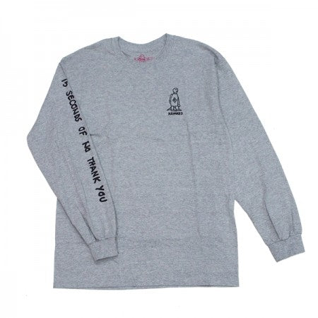 KROOKED　L/STシャツ　"NO THANK YOU L/S TEE"　(A.Heather)