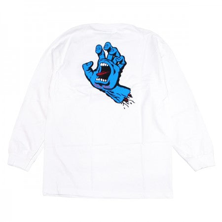SANTACRUZ　L/STシャツ　"SCREAMING HAND L/S TEE"　(White)
