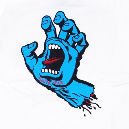 SANTACRUZ　L/STシャツ　"SCREAMING HAND L/S TEE"　(White)