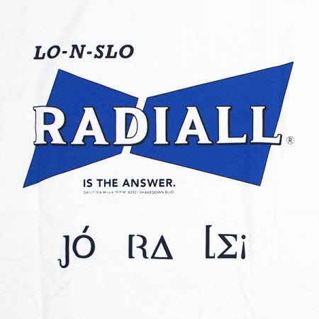 RADIALL　Tシャツ　"BOWTIE CREW NECK POCKET T-SHIRT S/S"　(White)