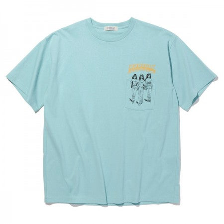 RADIALL　Tシャツ　"BOULEVARD CREW NECK POCKET T-SHIRT S/S"　(Turquoise Blue)