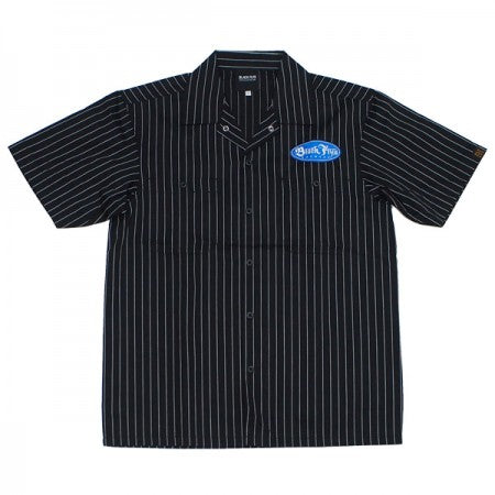 BLACK FLYS　S/Sシャツ　"OVAL OG S/S WORK SHIRT"　(Black / White)