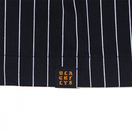 BLACK FLYS　S/Sシャツ　"OVAL OG S/S WORK SHIRT"　(Black / White)