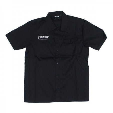 THRASHER　S/Sシャツ　"MAG S/S WORK SHIRT"　(Black)