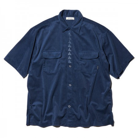 RADIALL　S/Sシャツ　"WEST COAST OPEN COLLARED SHIRT S/S"　(Blue)