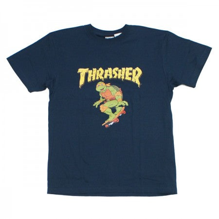 THRASHER × TMNT　"コラボTシャツ THTUR-ST002"　(Slate)