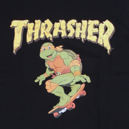 THRASHER × TMNT　"コラボTシャツ THTUR-ST002"　(Black)