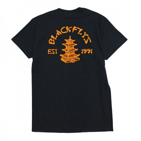 BLACK FLYS　Tシャツ　"PAGODA S/S TEE"　(Black)