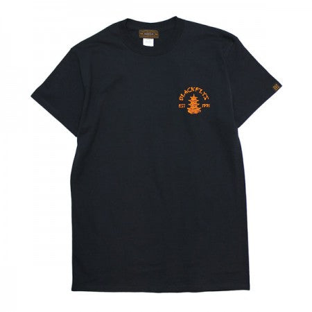 BLACK FLYS　Tシャツ　"PAGODA S/S TEE"　(Black)