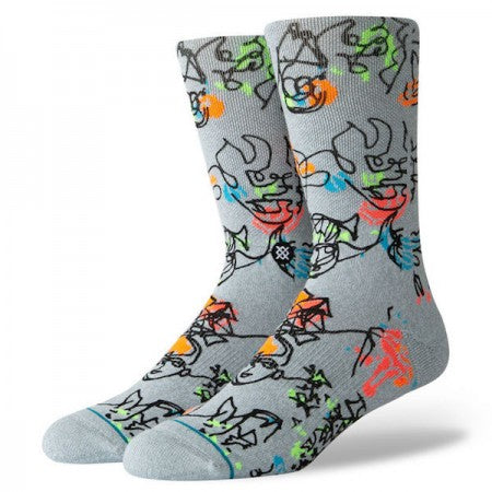 STANCE×GREGORY SIFF　ソックス　"ELECTRIC SLIDE"　(Heather Gray)