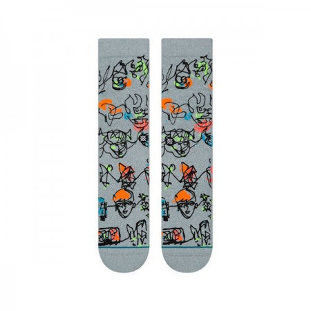 STANCE×GREGORY SIFF　ソックス　"ELECTRIC SLIDE"　(Heather Gray)