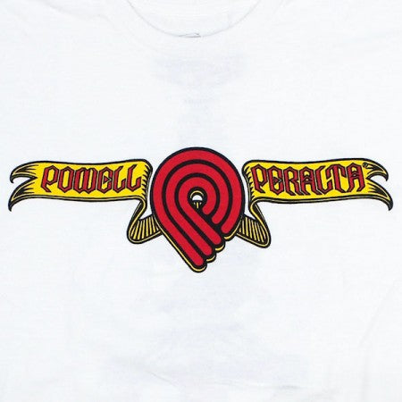 POWELL　Tシャツ　"TRIPLE P SKULL & SWORD TEE"　(White)