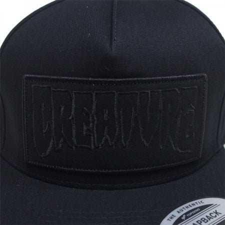 CREATURE　キャップ　"REVERSE PATCH SNAPBACK CAP"　(Black)