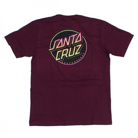 SANTA CRUZ　Tシャツ　"CONTRA DOT TEE"　(Maroon)