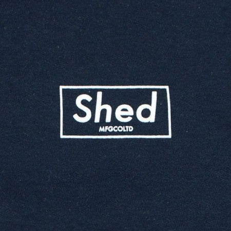 Shed　パーカ　"box hoodie"　(Navy)