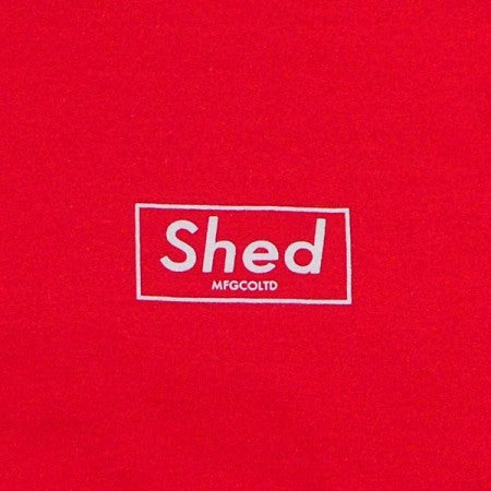Shed　パーカ　"box hoodie"　(Red)