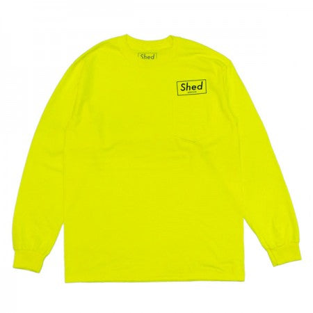 Shed　L/STシャツ　"box POLS"　(Lime)